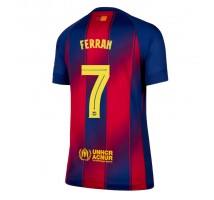 Barcelona Ferran Torres #7 Koszulka Podstawowa damskie 2025-26 Krótki Rękaw